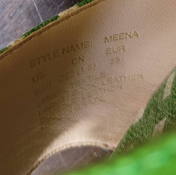 kate spade new york 8.5B Women's Meena palm fronds Wedge Slide Sandals - Picture 9 of 9